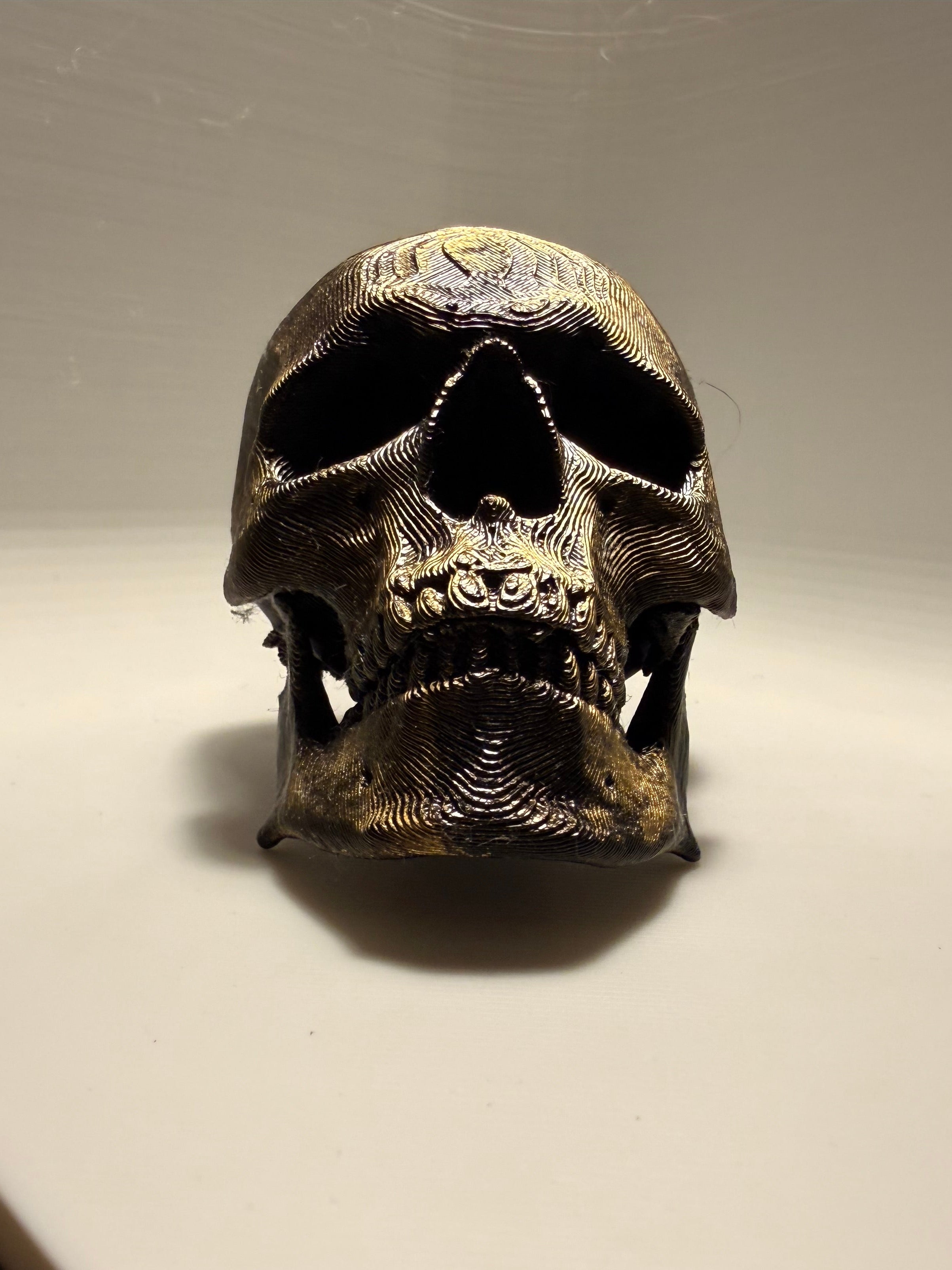 Skull drawer pull