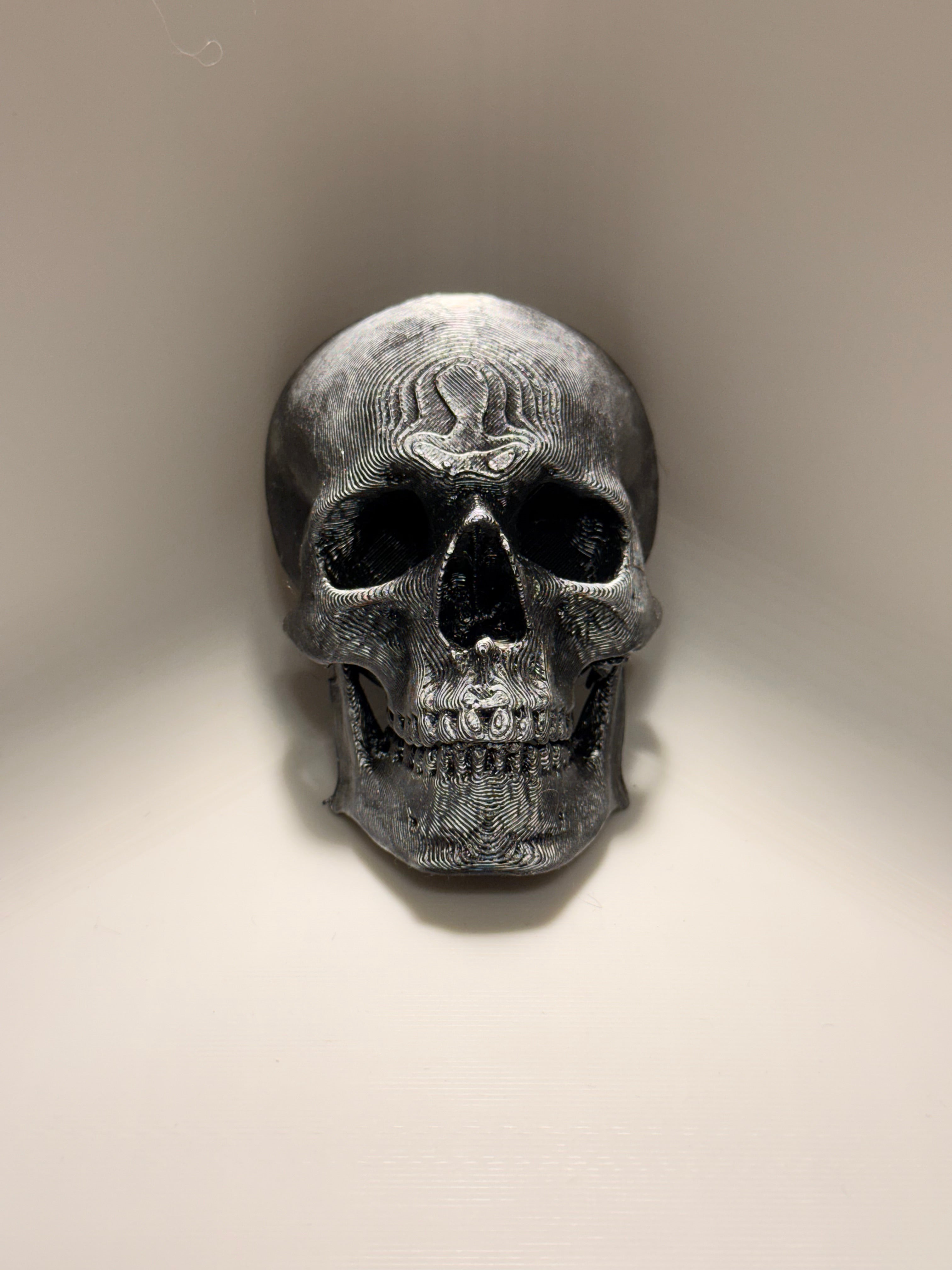 Skull drawer pull