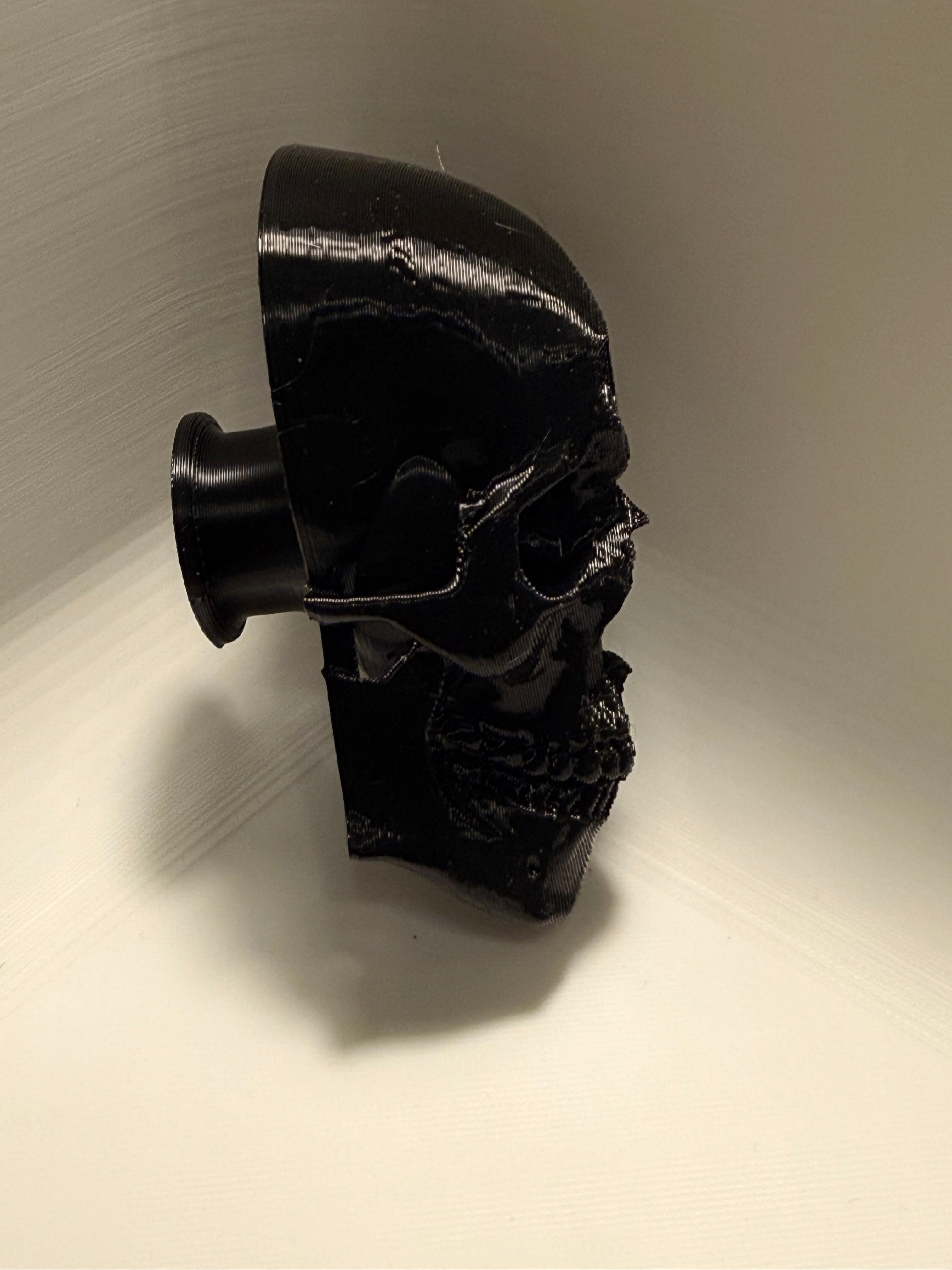 Skull drawer pull